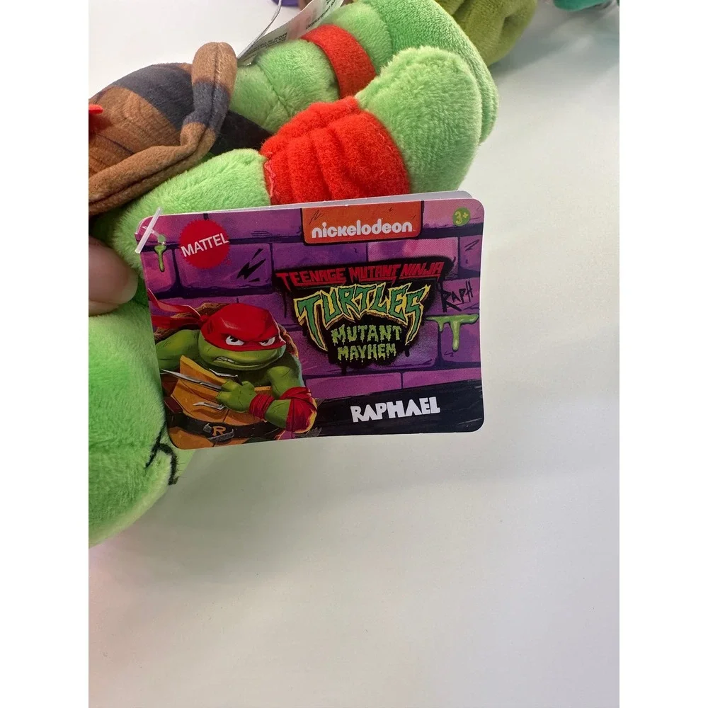 Mattel TMNT‎ Mutant Mayhem Plush Set Leonardo Donatello Raphael Mikey Bebop 5pc